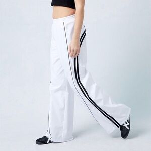 NWOT Pacsun Variegated White Track Pants XS